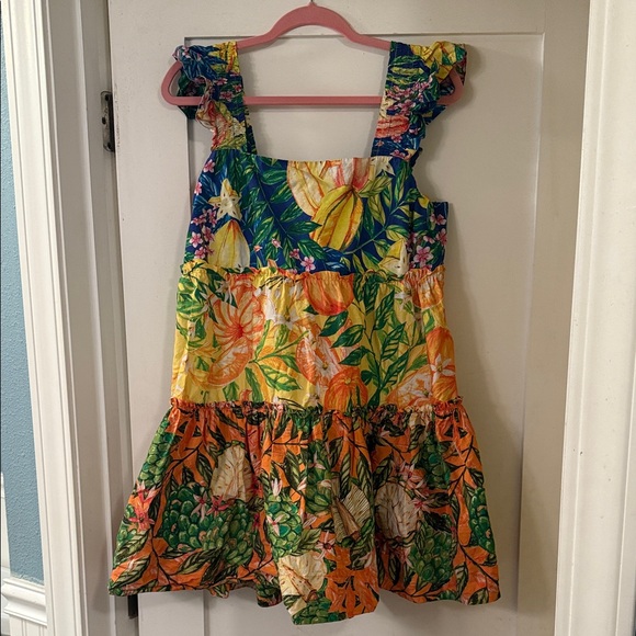 FARM Rio Colorful Tropical Mini Dress - Picture 1 of 7